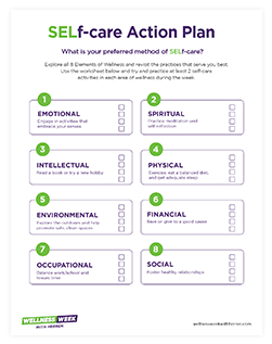 Selfcare Action Plan Worksheet