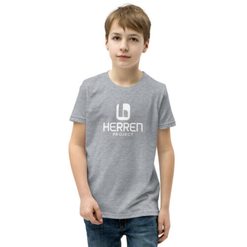 youth staple tee athletic heather front 62853e943d823