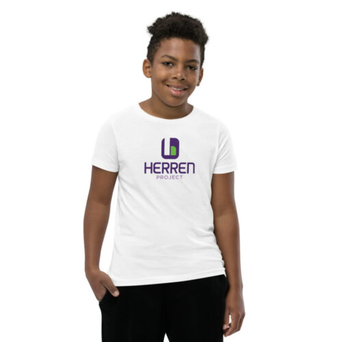 youth staple tee white front 62853e02179cd